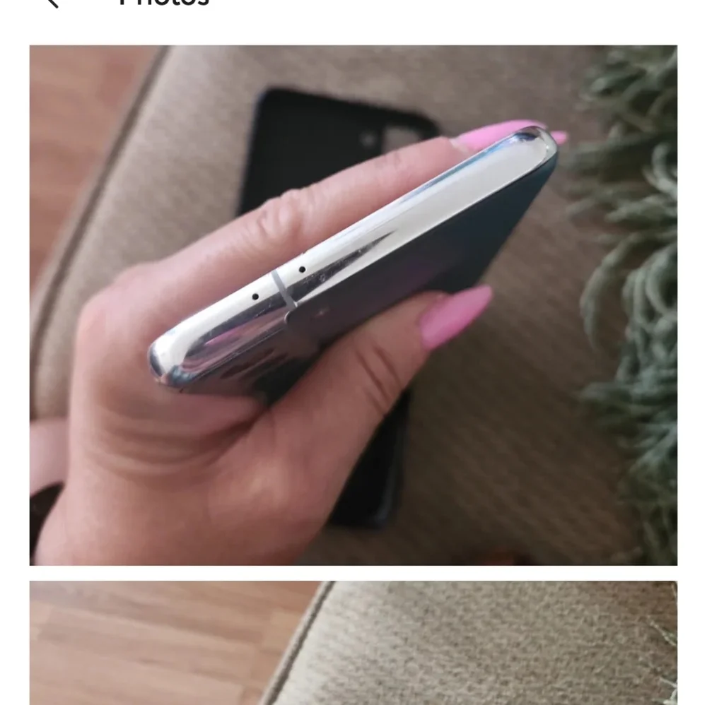 Samsung Smartphone with Black and Silver Finish